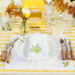 Online Mrs. Alice Mimosa White Linen Napkins (Set Of 4)