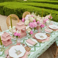 Online Mrs. Alice Mini Pink Rattan Pagoda Lanterns (Pair)