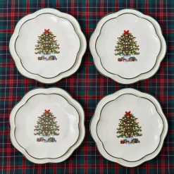 Outlet Mrs. Alice Christmas Tree Starter Plate (Set Of 4)