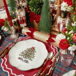 Outlet Mrs. Alice Christmas Tree Dinner Plate (Set Of 4)