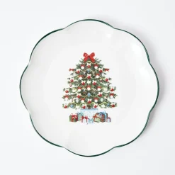 Outlet Mrs. Alice Christmas Tree Dinner Plate (Set Of 4)
