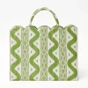 Online Mrs. Alice Tote Bag (Green Ikat)