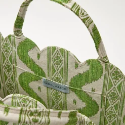 Online Mrs. Alice Tote Bag (Green Ikat)