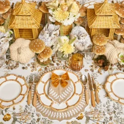 New Mrs. Alice Mustard Velvet Napkin Bows (Set Of 4)
