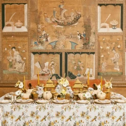 New Mrs. Alice Mustard Velvet Napkin Bows (Set Of 4)