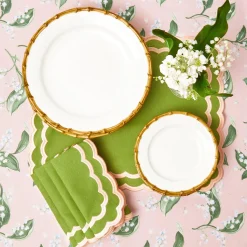 Sale Mrs. Alice Nancy Bamboo Dinner & Starter Plates (Set Of 8)