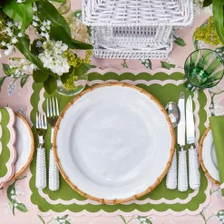 New Mrs. Alice Nancy Bamboo Dinner Plate (Set Of 4)