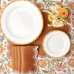 New Mrs. Alice Nancy Bamboo Dinner Plate (Set Of 4)