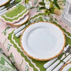 New Mrs. Alice Nancy Bamboo Dinner Plate (Set Of 4)