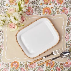 Mrs. Alice Nancy Bamboo Rectangle Platter