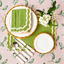 Clearance Mrs. Alice Nancy Bamboo Starter Plate (Set Of 4)