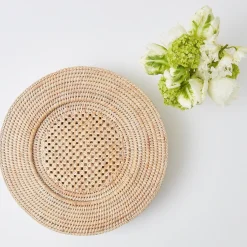 Mrs. Alice Natural Rattan Charger Plates (Set Of 4)