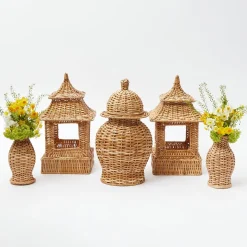 Online Mrs. Alice Natural Rattan Decoration Set