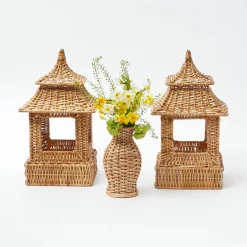 Online Mrs. Alice Natural Rattan Decoration Set