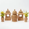 Hot Mrs. Alice Natural Rattan Decoration Set