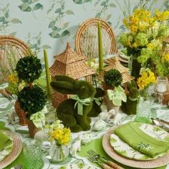 Hot Mrs. Alice Natural Rattan Decoration Set