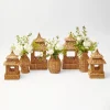 Hot Mrs. Alice Natural Rattan Pagoda Decoration Set