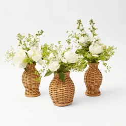 New Mrs. Alice Natural Rattan Pagoda Decoration Set