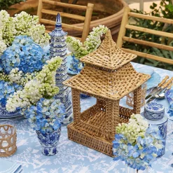 Clearance Mrs. Alice Natural Rattan Pagoda Lantern