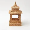 Outlet Mrs. Alice Natural Rattan Pagoda Lantern