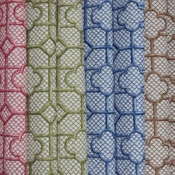 Discount Mrs. Alice Olive Green Bamboo Trellis Fabric
