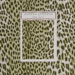 Mrs. Alice Olive Green Leopard Fabric