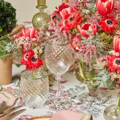 Clearance Mrs. Alice Olive Rim Swirl Glassware Set