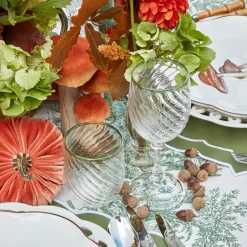Clearance Mrs. Alice Olive Rim Swirl Glassware Set