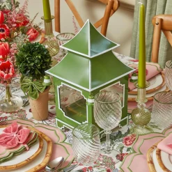 Mrs. Alice Olive Rim Swirl Glassware Set