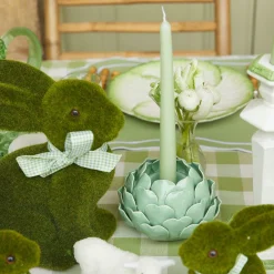 Online Mrs. Alice Pale Green Artichoke Candle Holder (Pair)