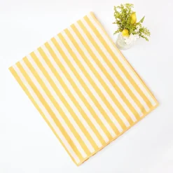 Online Mrs. Alice Passalacqua Yellow Stripe Tablecloth