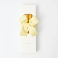 Mrs. Alice Pastel Yellow Candles (Set Of 8)