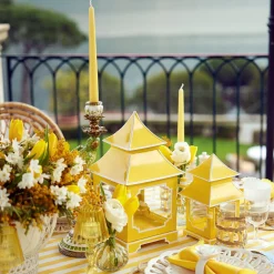 Mrs. Alice Pastel Yellow Candles (Set Of 8)