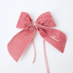 Hot Mrs. Alice Personalised Dusty Pink Napkin Bow