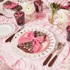 Hot Mrs. Alice Personalised Dusty Pink Napkin Bow