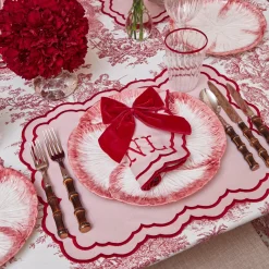 Outlet Mrs. Alice Personalised Red Velvet Napkin Bow