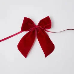 Outlet Mrs. Alice Personalised Red Velvet Napkin Bow