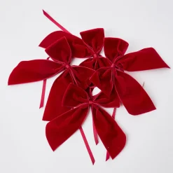 Outlet Mrs. Alice Personalised Red Velvet Napkin Bow