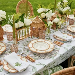 Online Mrs. Alice Petal Bamboo Ceramic Dinner Plate (Set Of 4)