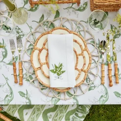 Sale Mrs. Alice Petal Bamboo Ceramic Dinner & Starter Plates (Set Of 8)