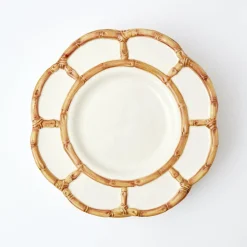 Sale Mrs. Alice Petal Bamboo Ceramic Dinner & Starter Plates (Set Of 8)
