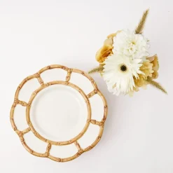 Sale Mrs. Alice Petal Bamboo Ceramic Dinner Plate