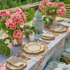 Sale Mrs. Alice Petal Bamboo Ceramic Dinner Plate (Set Of 4)