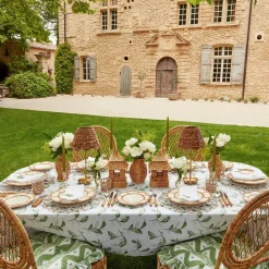 Clearance Mrs. Alice Petal Bamboo Ceramic Dinner Plate (Set Of 4)