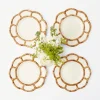 Online Mrs. Alice Petal Bamboo Starter Plate (Set Of 4)