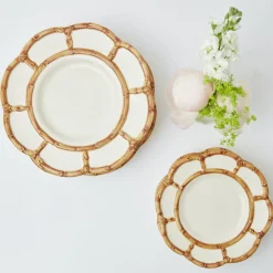 Online Mrs. Alice Petal Bamboo Starter Plate (Set Of 4)