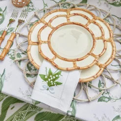 Best Mrs. Alice Petal Bamboo Starter Plate (Set Of 4)