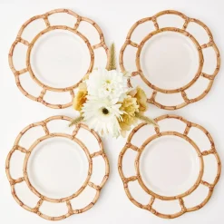 Best Mrs. Alice Petal Bamboo Starter Plate (Set Of 4)