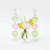 Best Mrs. Alice Pink & Green Camille Candle Holder (Pair)