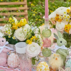 Best Mrs. Alice Pink & Green Camille Candle Set (Pink Candles)